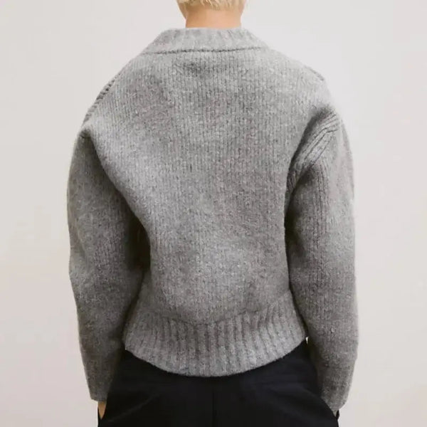 Retro Vintage-Inspired Sweater Coat for Classic Style and Warmth - LauBelle