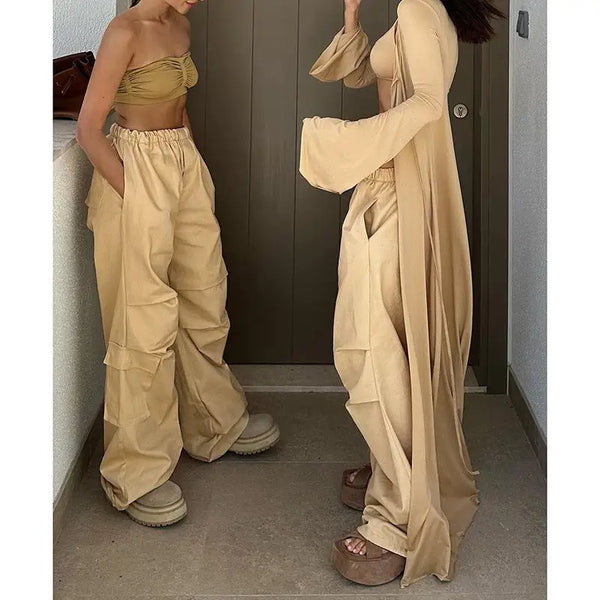 SlimCommute Cargo Pants for Modern Professionals - LauBelle