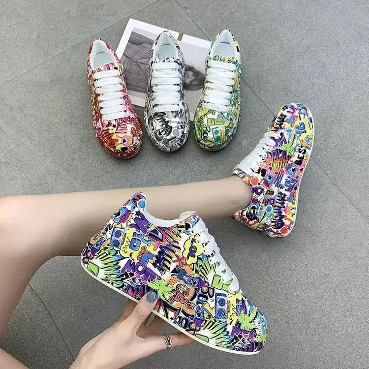 LaceUpMax Roundhead Thick Sole Sports Shoes for Enhanced Support - LauBelle