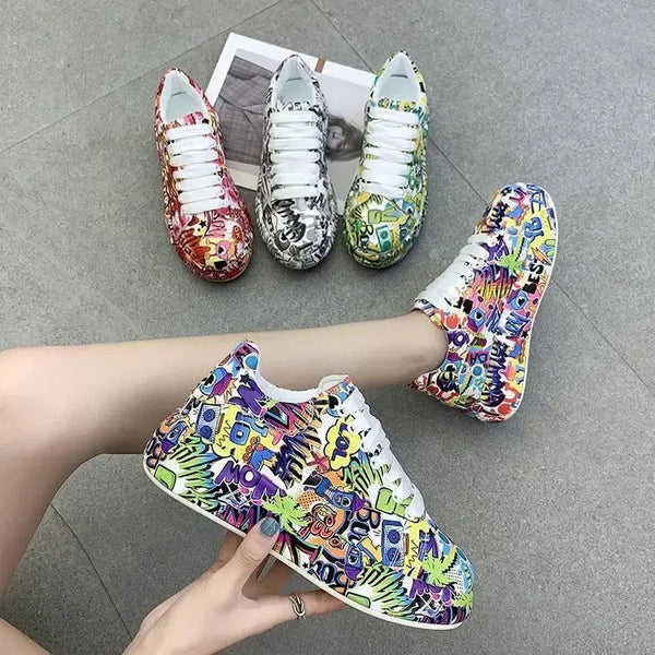 LaceUpMax Roundhead Thick Sole Sports Shoes for Enhanced Support - LauBelle