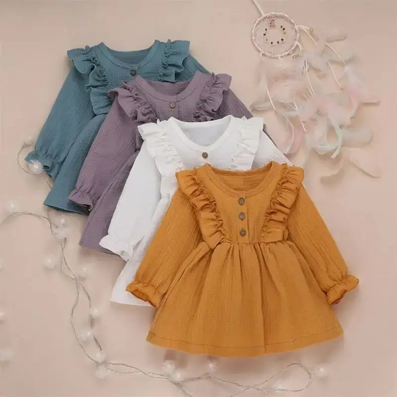 RuffleSpring Baby Dress for Spring Occasions - LauBelle