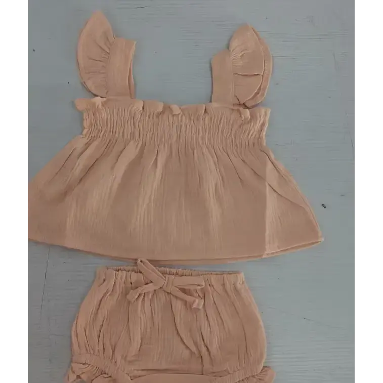 Sling Hot Pants Set with High Waisted Shorts and Matching Top - LauBelle