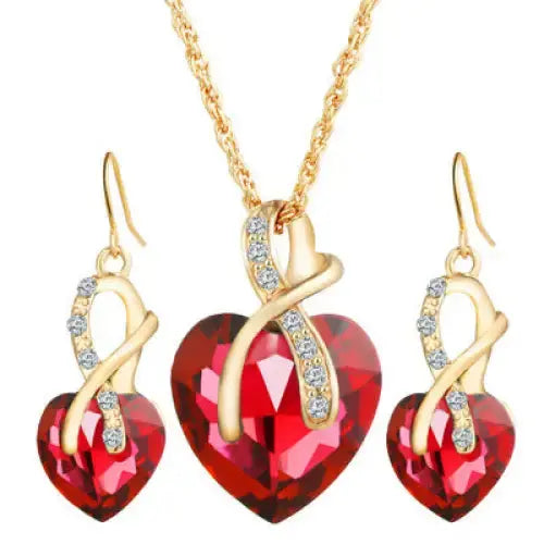 LoveGem Heart Crystal Zircon Earrings - LauBelle