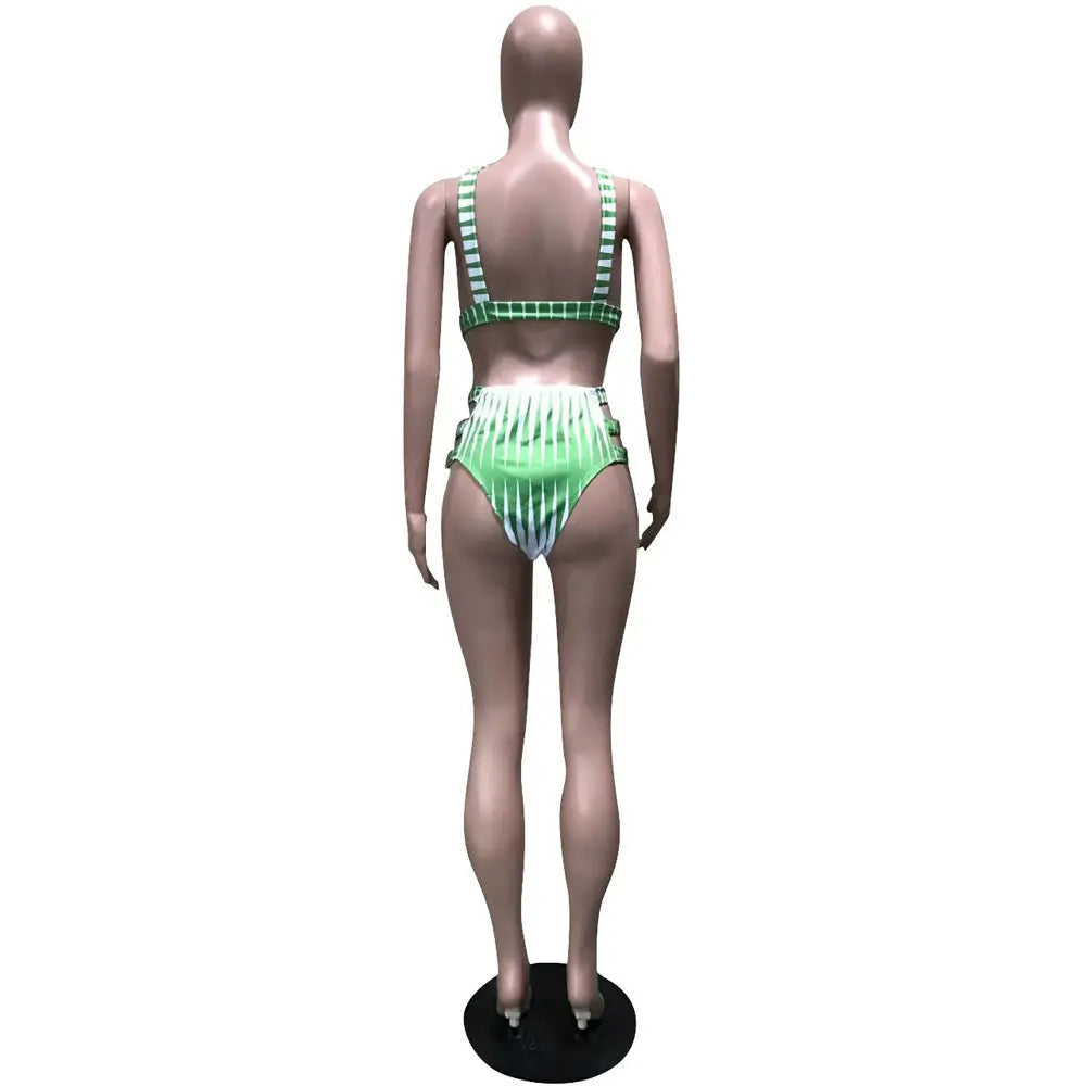 DigitSwim Trio Print Bikini Set with Adjustable Triangle Top and Cheeky Bottoms - LauBelle