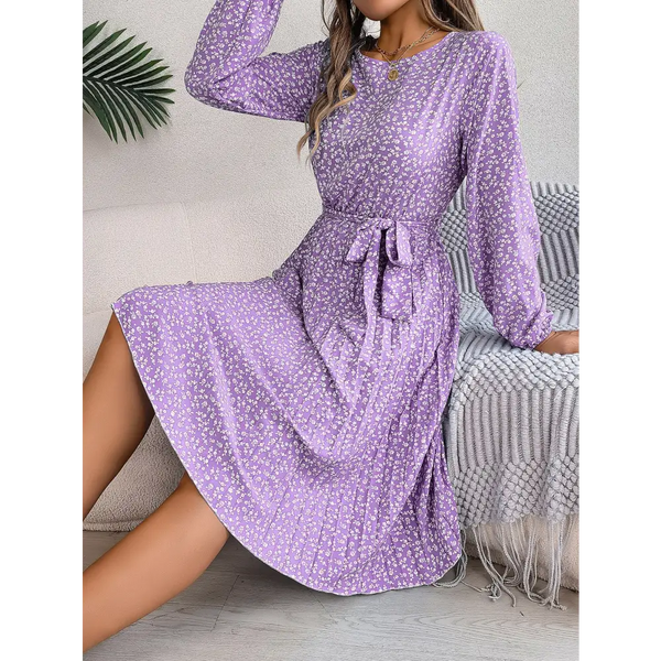 Floral Elegance Pleated Skirt for Women - LauBelle