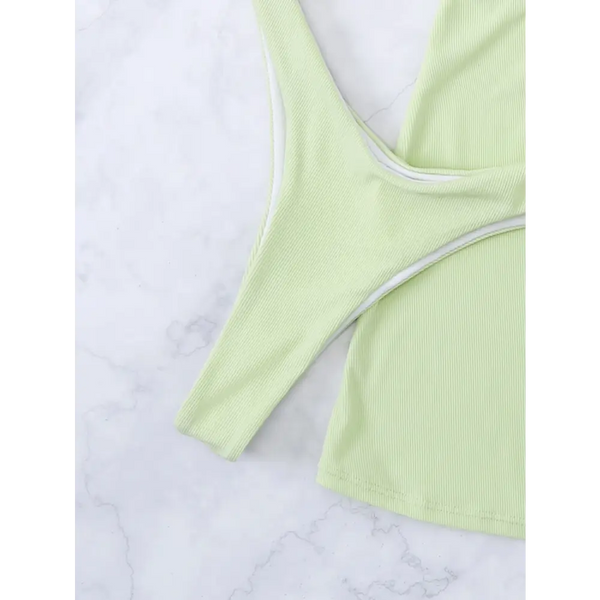 Lace Heart Trio Womens Three Piece Bikini Set - LauBelle