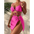 Lace Heart Trio Womens Three Piece Bikini Set - LauBelle