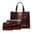 SerpentStripe Medium Suitcase with Lined Style - LauBelle