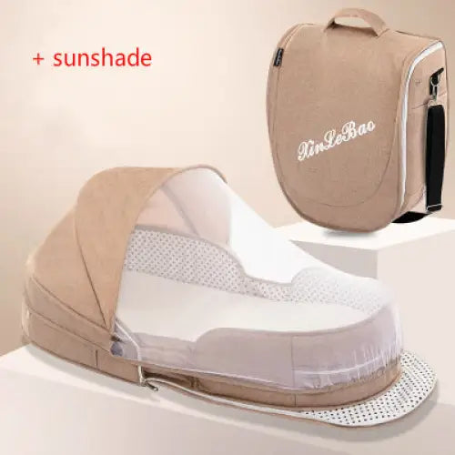 Foldaway Crib Bag Travel Crib and Diaper Bag for Parents - LauBelle Brand