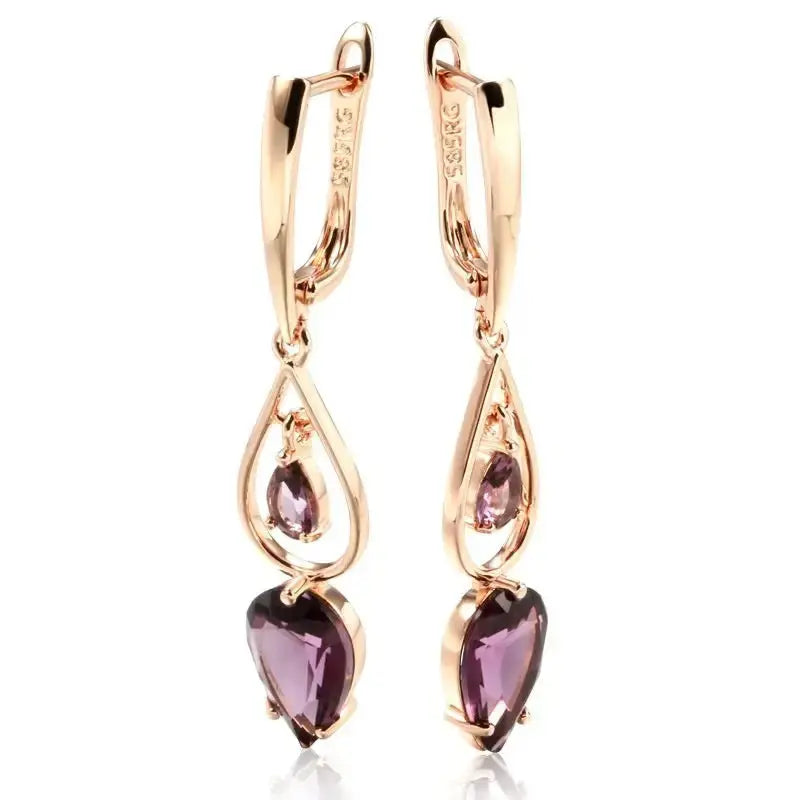 Zircon Chic Earrings with High-Quality Zircon Stones - LauBelle