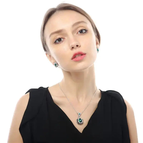 CrystalShield Necklace with Captivating Crystal Pendant on Dainty Chain - LauBelle