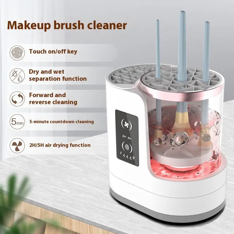 Electric Makeup Brush Cleaner Rechargeable Makeup Brushes Cleaning Tool Automatic Makeup Brush Cleaning Stand Device - LauBelle Brand