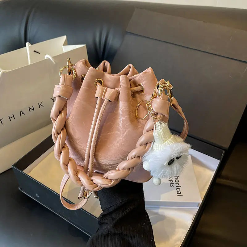 PU Snap Shoulder Bag - Multi Color - LauBelle