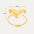 Golden Heartfly 8K Gold Plated Elegant Ring - LauBelle