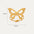 Golden Heartfly 8K Gold Plated Elegant Ring - LauBelle