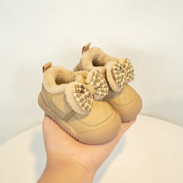 Fleece Lined Thick Cotton Shoes for Kids - LauBelle