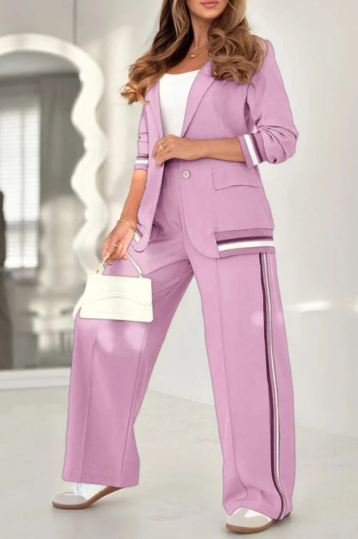 ChicCommuter: Women's Suit & Wide-Leg Pant Set - LauBelle Brand