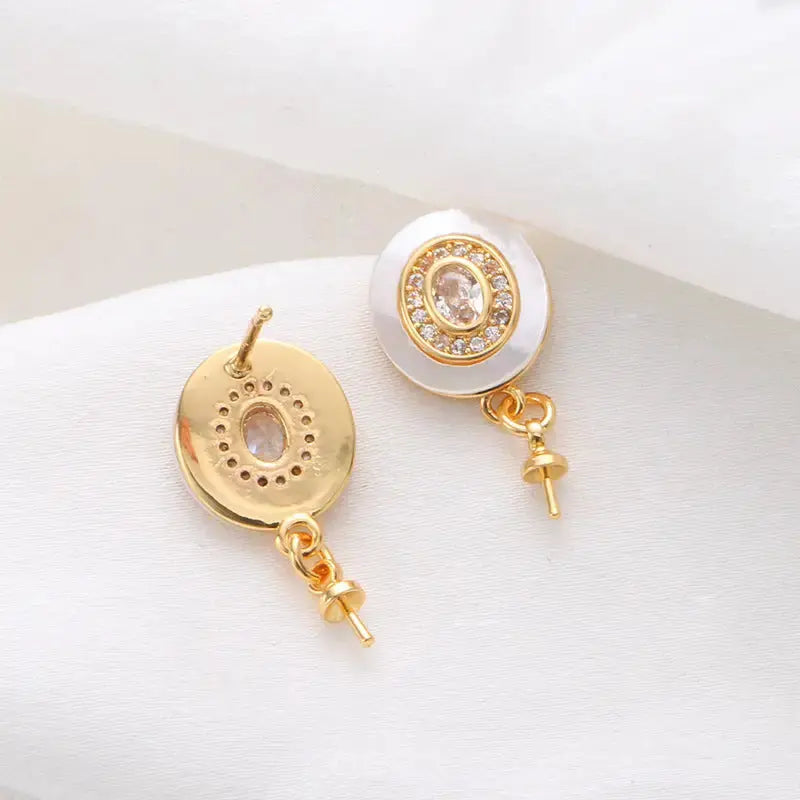 LustrePearl S925 Sterling Silver Stud Earrings - LauBelle Brand