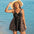ChicWave Womens Modest Print Split Swimsuit - LauBelle