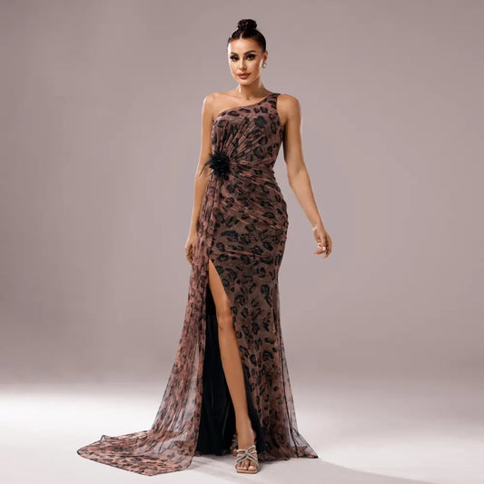 Feline Flair: Shimmery Solid Leopard Skirt - LauBelle