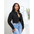 Ripped Puff Sleeve Denim Jacket for Women - LauBelle Brand