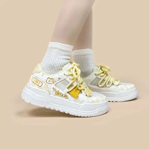 K-Dopamine Korean Style Mesh Sneakers for Women - LauBelle