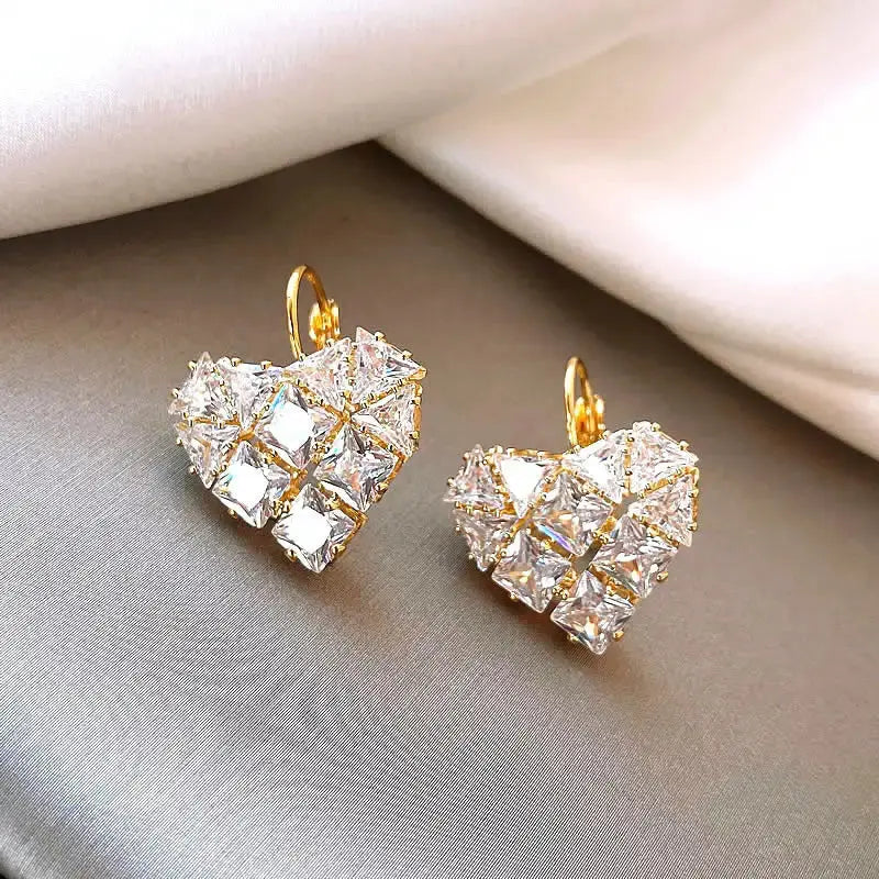 Chérie Zircon Earrings for Elegant and Versatile Wear - LauBelle