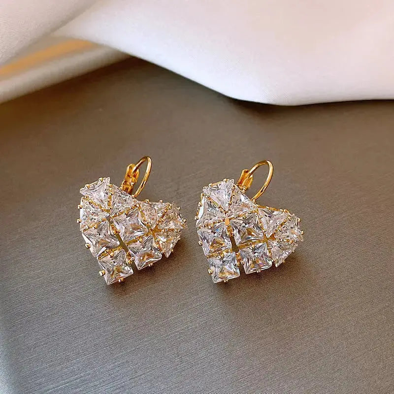Chérie Zircon Earrings for Elegant and Versatile Wear - LauBelle