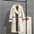 Cream Double-Breasted Faux Fur Wool Coat - LauBelle Brand