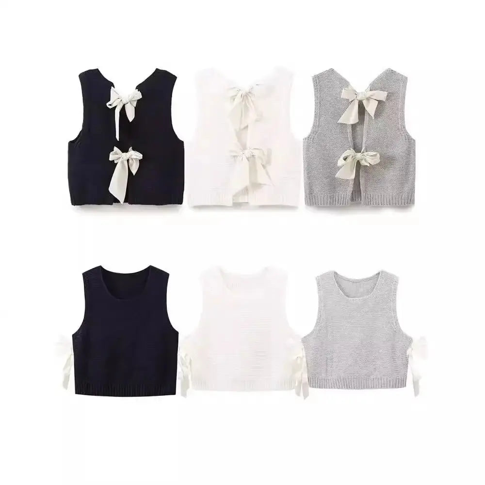 BreezyBow Womens Hollow Out Sweater Vest for Layering - LauBelle