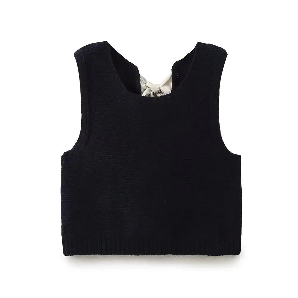 BreezyBow Womens Hollow Out Sweater Vest for Layering - LauBelle Brand