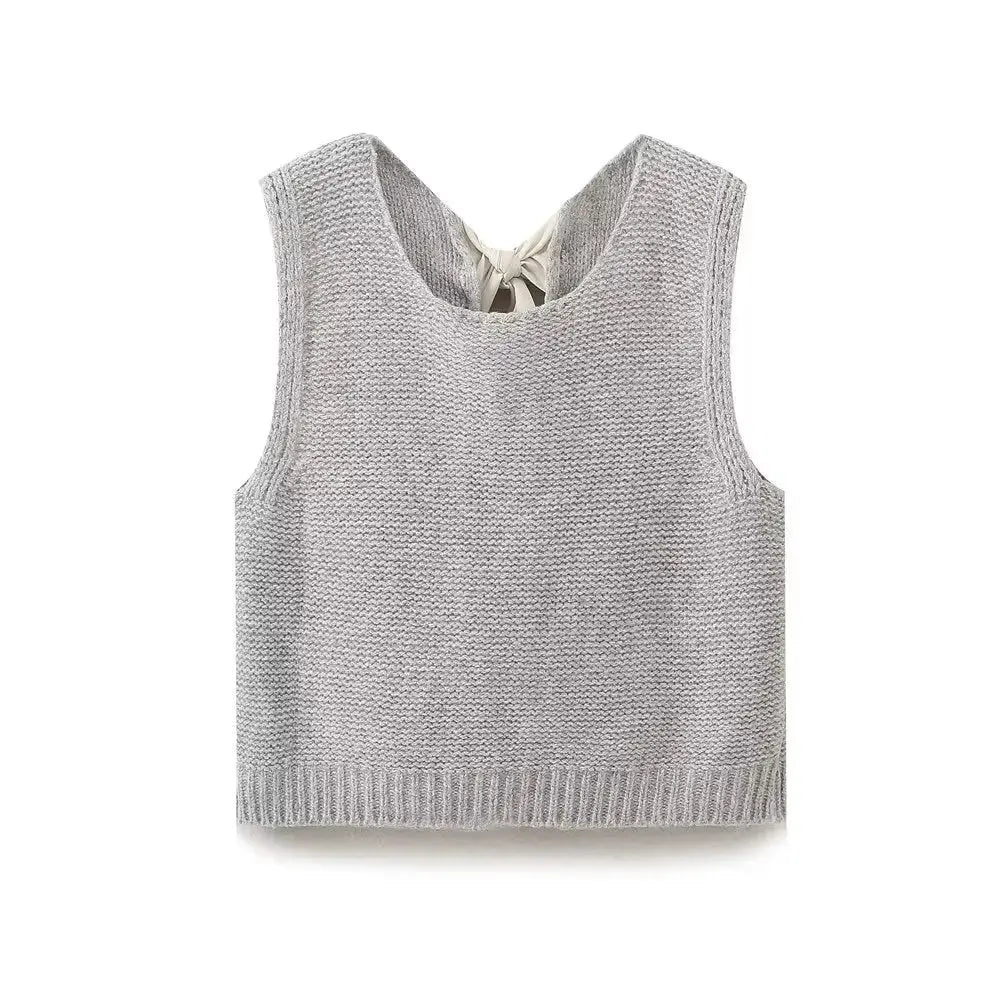 BreezyBow Womens Hollow Out Sweater Vest for Layering - LauBelle Brand