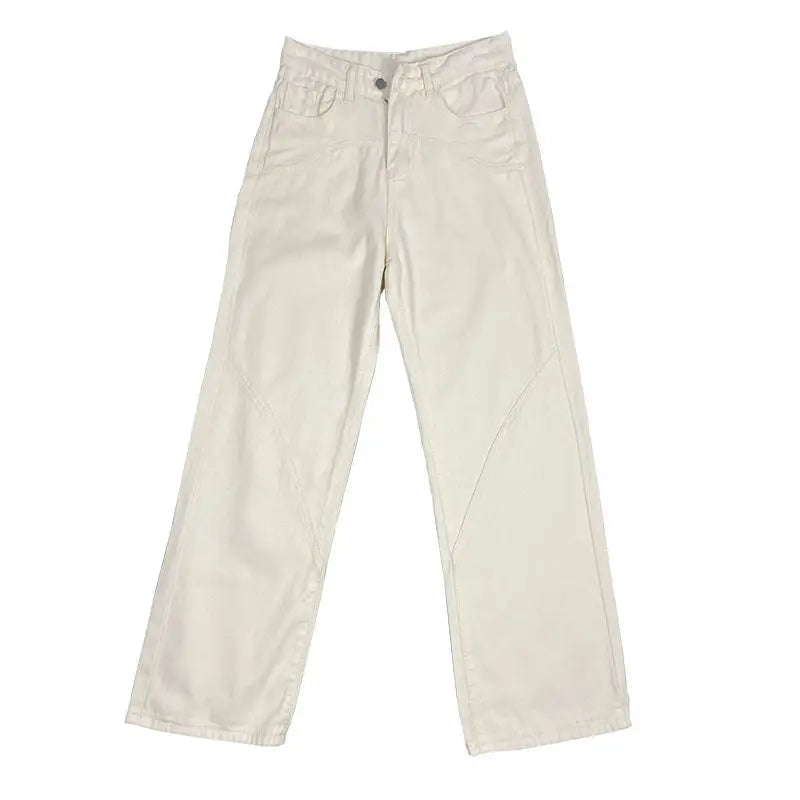 Purely White High-Quality Denim Jeans - LauBelle