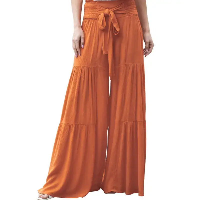 Fashion SmockTrousers with Unique Waistband and Comfortable Loose Fit - LauBelle