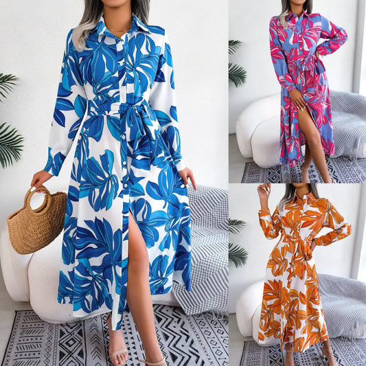 Floral Tie Dress and Skirt Combo - LauBelle