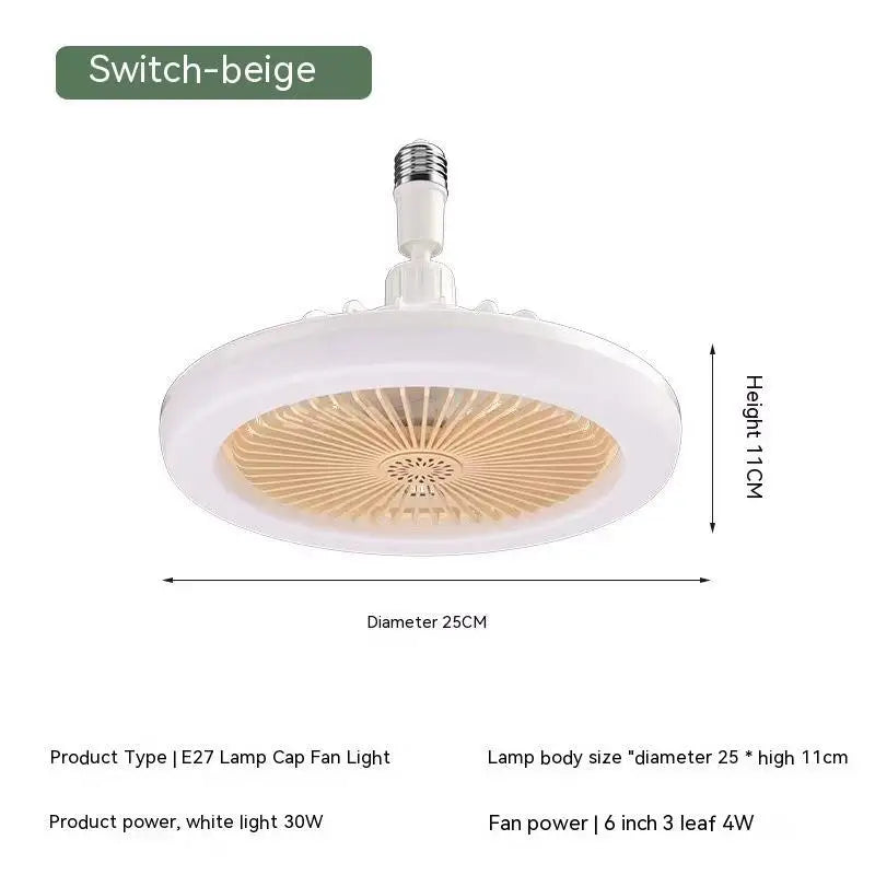 6 Inch 30W Universal Fan Lamp with Remote Control and Fragrance Feature - LauBelle Brand