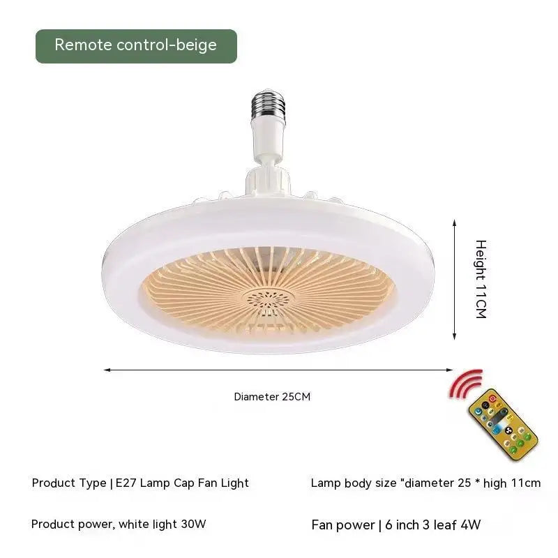 6 Inch 30W Universal Fan Lamp with Remote Control and Fragrance Feature - LauBelle