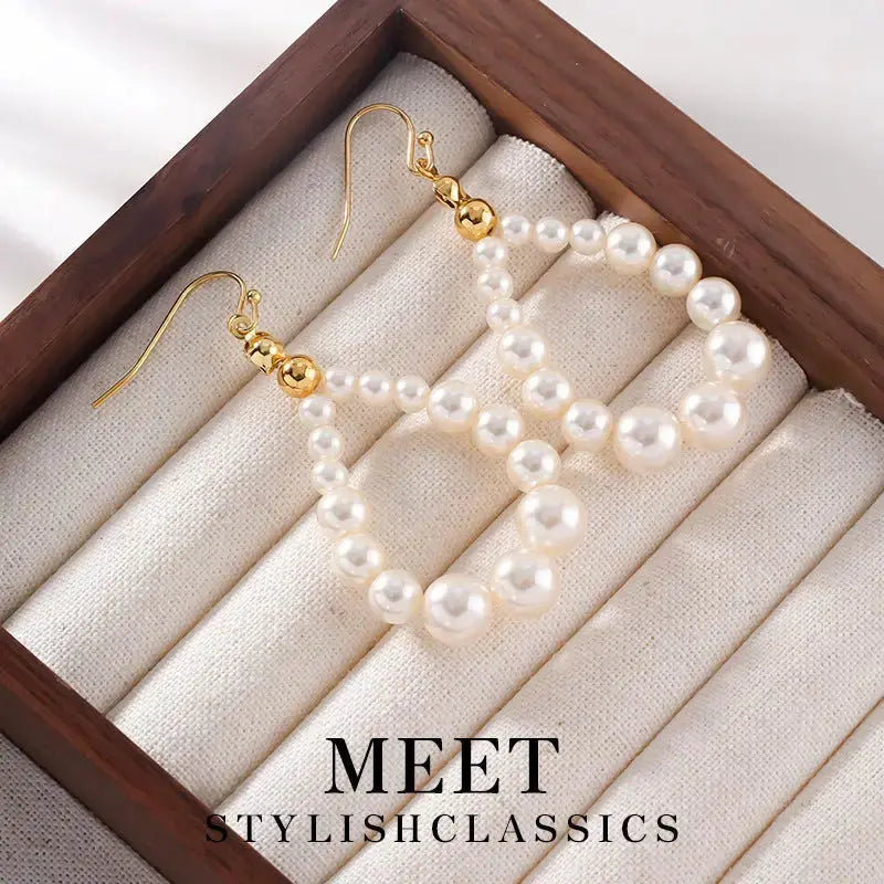 Pearl Chic Stud Earrings with Classic Single Pearl Design - LauBelle