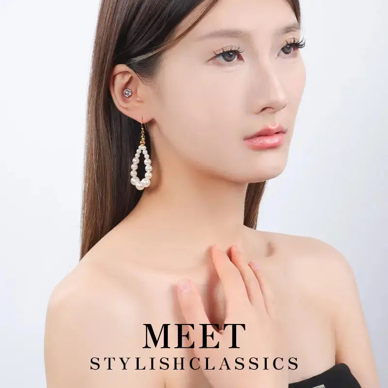 Pearl Chic Stud Earrings with Classic Single Pearl Design - LauBelle