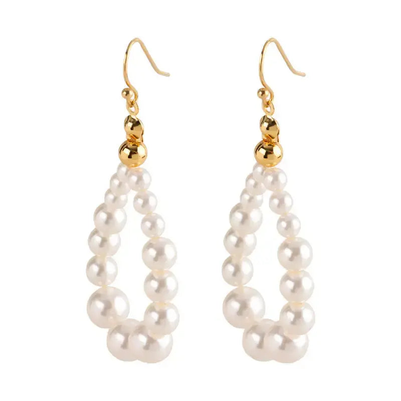 Pearl Chic Stud Earrings with Classic Single Pearl Design - LauBelle