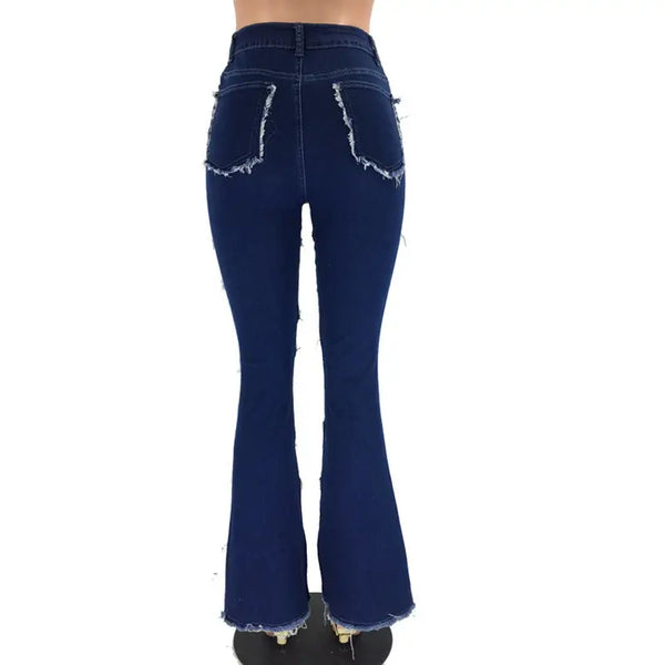PatchFlare High-Rise Jeans Vintage Modern Fusion - LauBelle