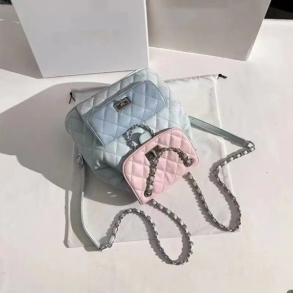 GemGrid PU Leather Waterproof Flap Bag - LauBelle