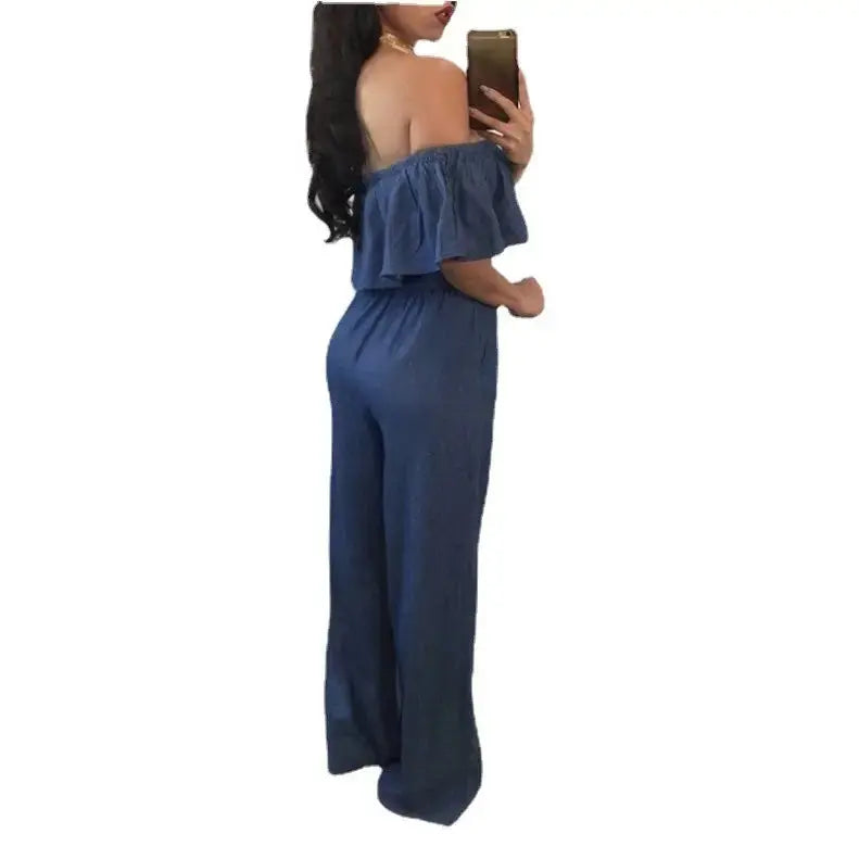 Elegant Ruffled Slim Fit Jumpsuit - LauBelle Brand