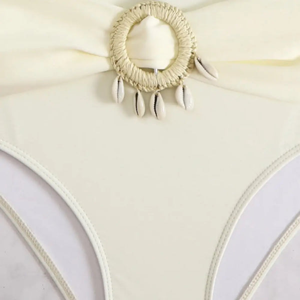 TasselBikini SpringSuit Two Piece Swimsuit with Trendy Tassel Design - LauBelle