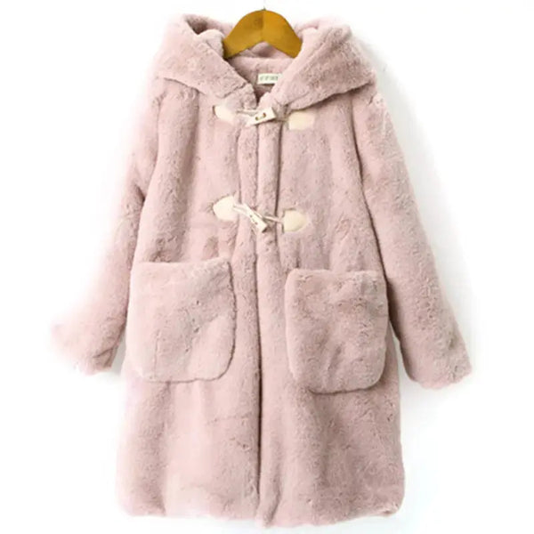 FuzzyPals Kids Cozy Faux Fur Coat for Warmth and Comfort - LauBelle