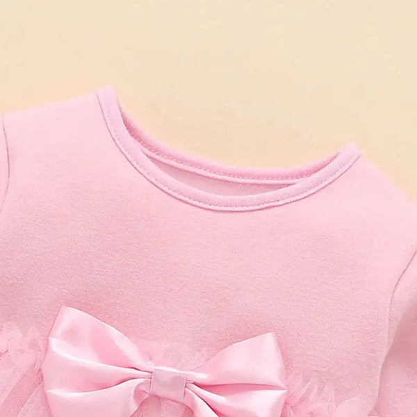 Princess Spring Fleece Baby Dress in Pure Cotton - LauBelle