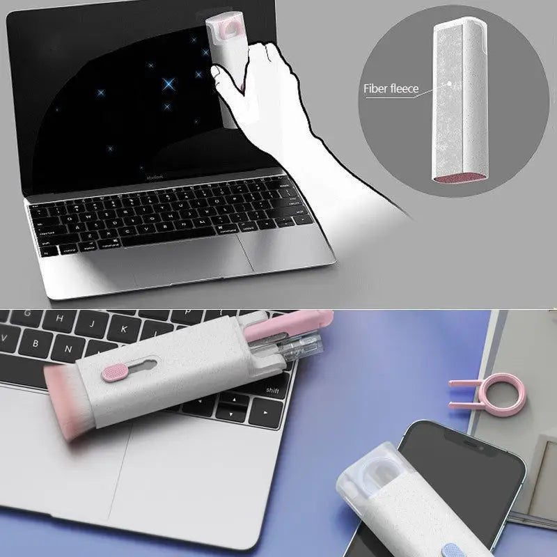 All-in-One Laptop and Earbuds Cleaning Kit with Screen and Keyboard Tools - LauBelle Brand