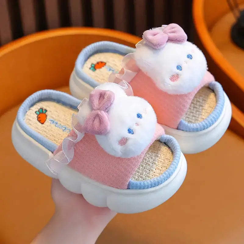 Linen Baby Slippers for Sensitive Skin - LauBelle