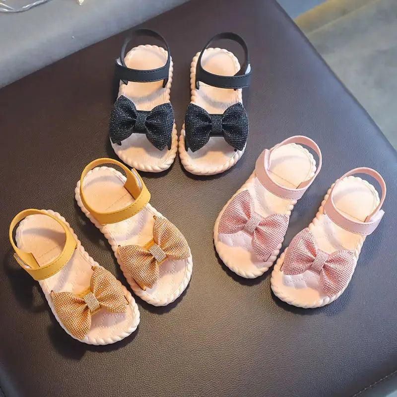 SunnySparkle Princess Sandals for Kids with Shimmering Finish - LauBelle