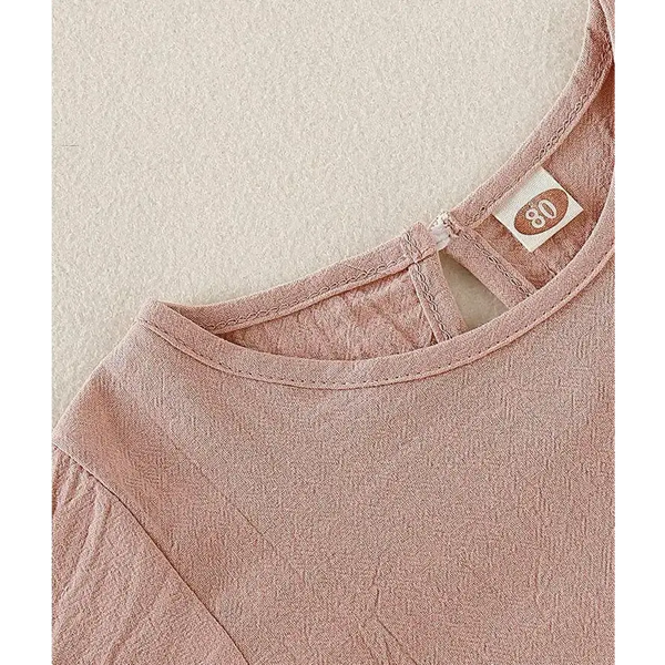 FlareFun Toddler Cotton Short Sleeve Dress for Daily Comfort - LauBelle